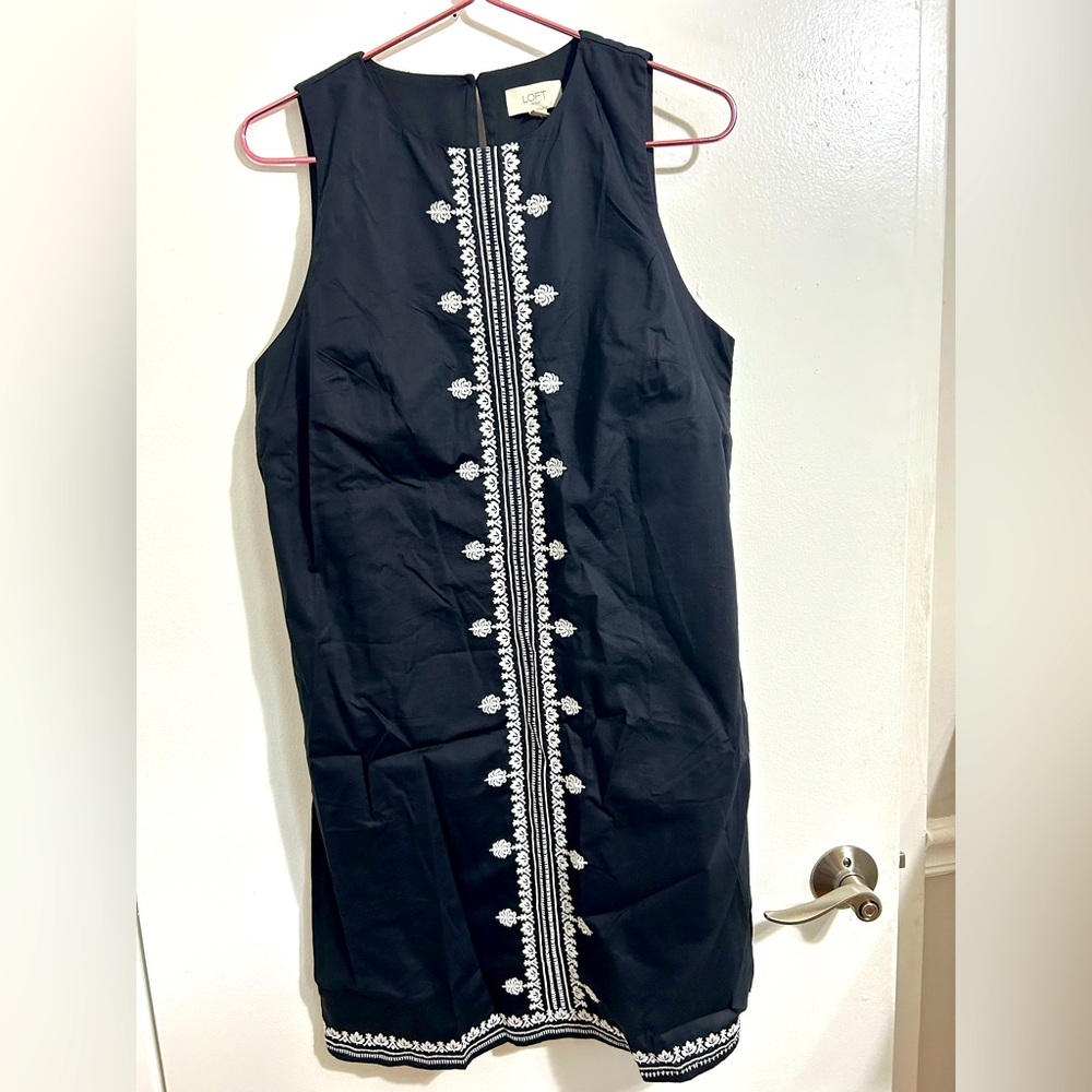 LOFT women’s black‎ Sheath Mini Dress